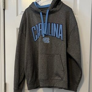 Champion Dark Gray Hoodie with Light Blue Details